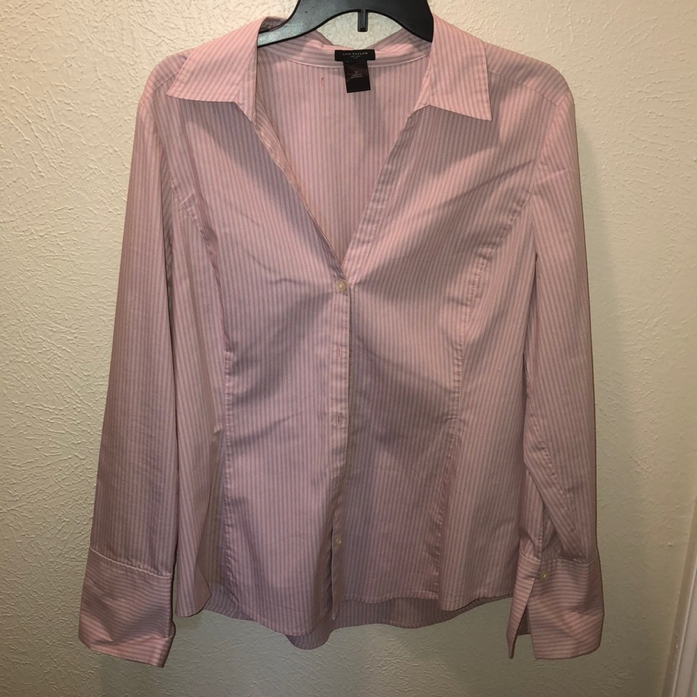 Pinstripe button up shirt